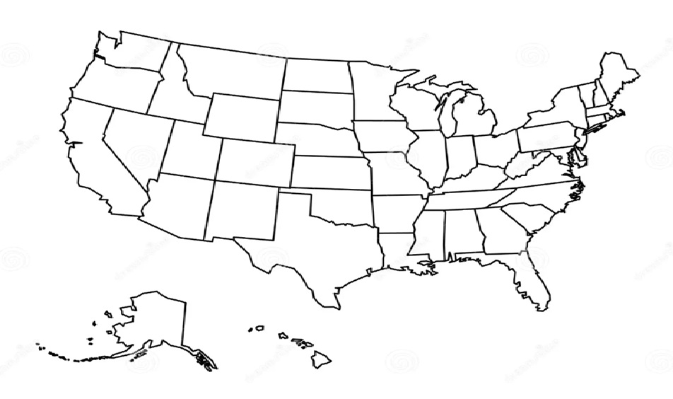 Illustration of map of USA and Switzerland featuring cities for the locations that Technocure Pharmaceutical operates.